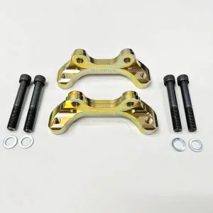 Adapters to install Brembo Porsche 4-pot rear brake calipers and discs 385x24mm on BMW X5 F15 X6 F16