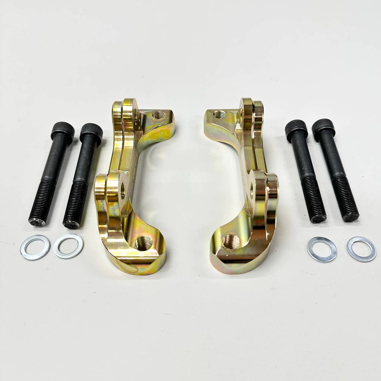 Adapters to install Brembo Porsche 4-pot rear brake calipers and discs 385x24mm on BMW X5 F15 X6 F16 - Image 2