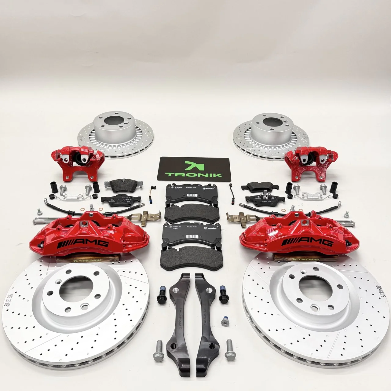 Mercedes-Benz Red W463 full big brake upgrade kit for G500 G550 G55
