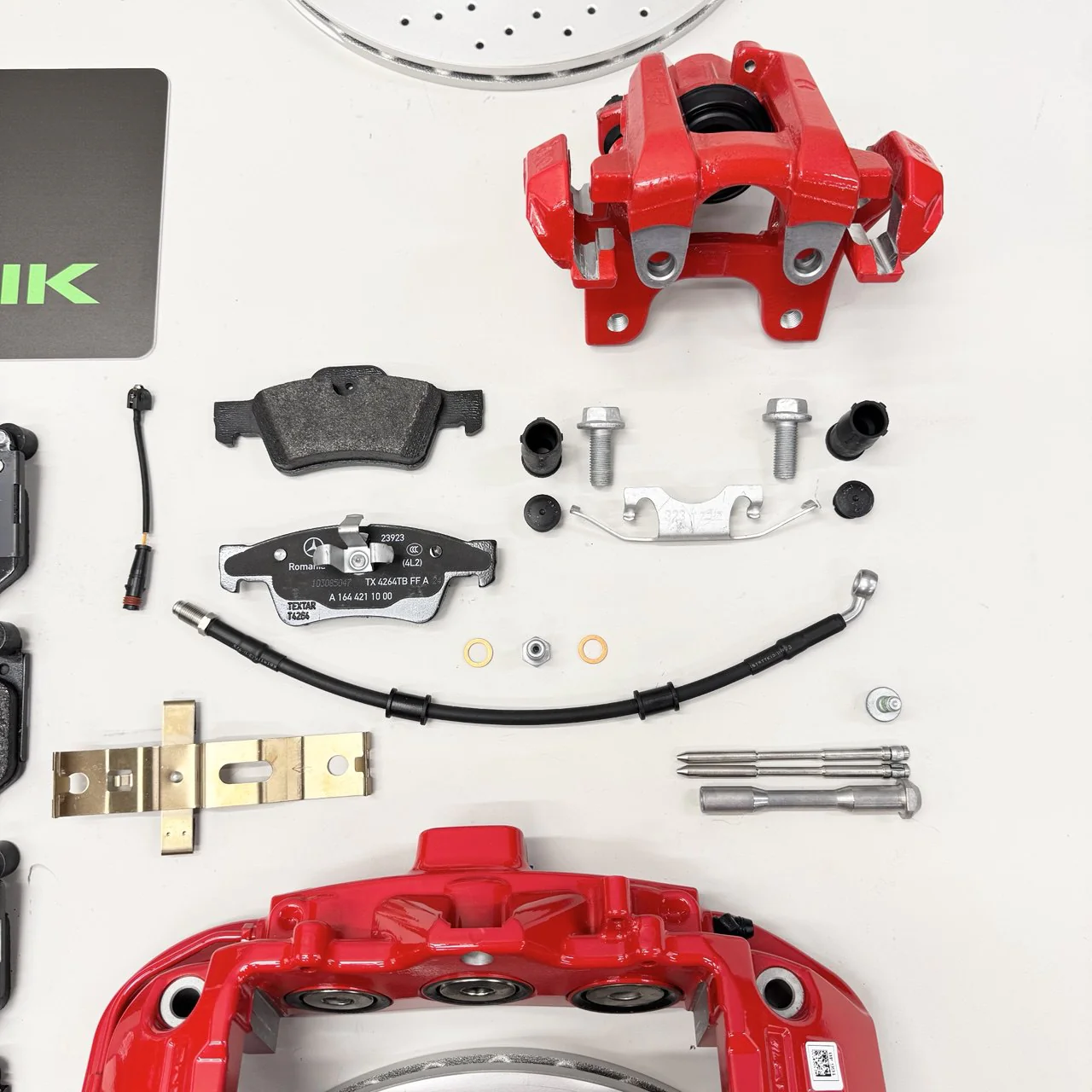 Mercedes-Benz Red W463 full big brake upgrade kit for G500 G550 G55 - Image 5