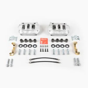 Rear brake calipers upgrade kit for BMW M5 E60/E61 to fit Porsche 4 piston Brembo calipers (Paint ready)
